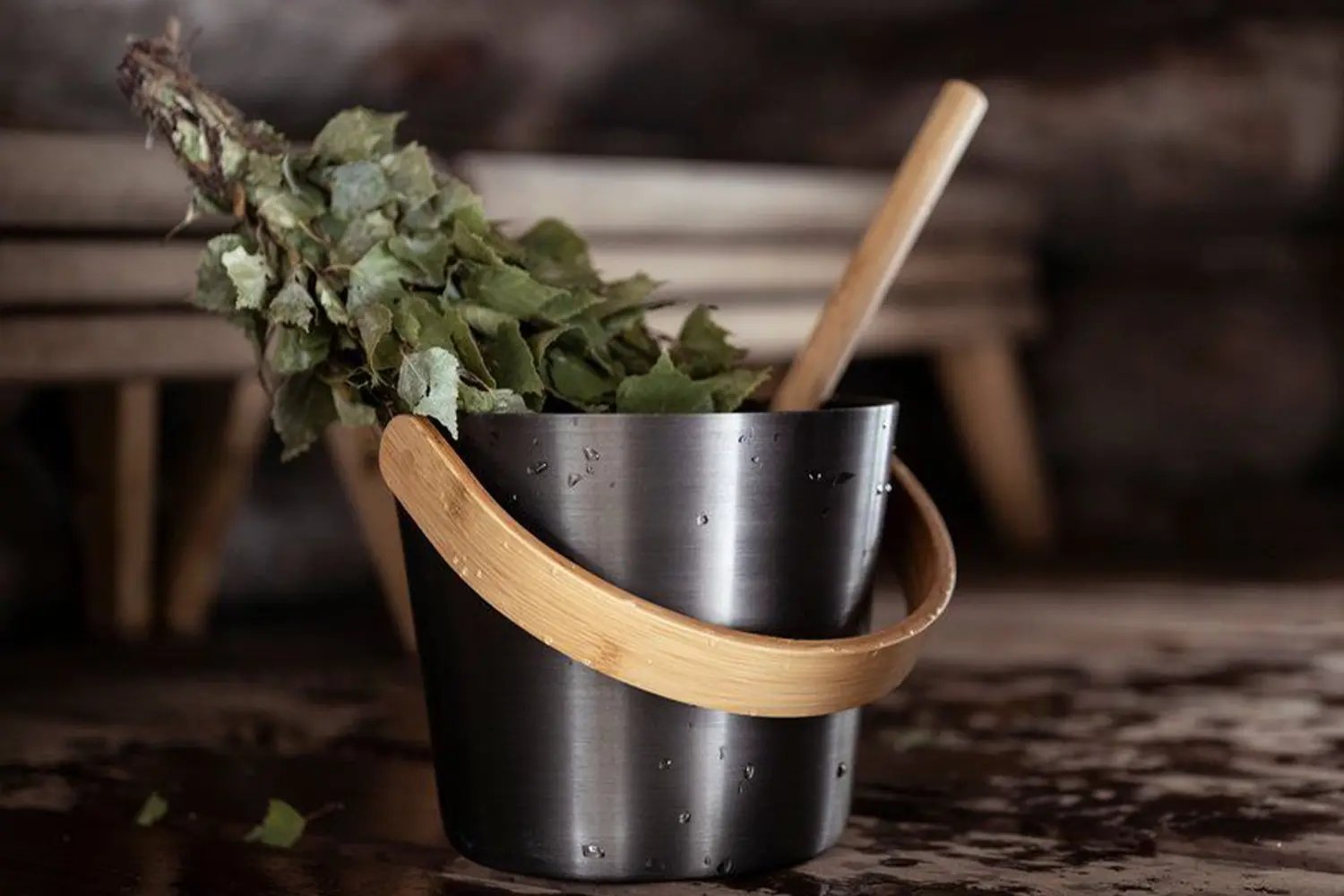 Sauna Accessories: Buckets, Ladles and Towels by Finnleo